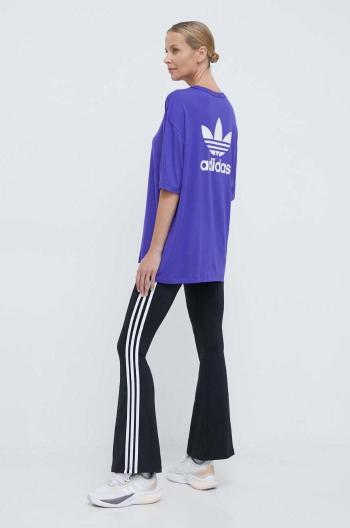 Tričko adidas Originals Trefoil Tee dámske, fialová farba, IR8065