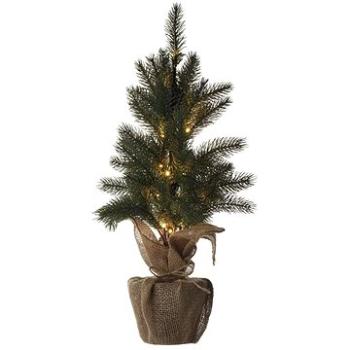 EMOS LED vianočný stromček, 52 cm, 3× AA, vnútorný, teplá biela, časovač (DCTW01)