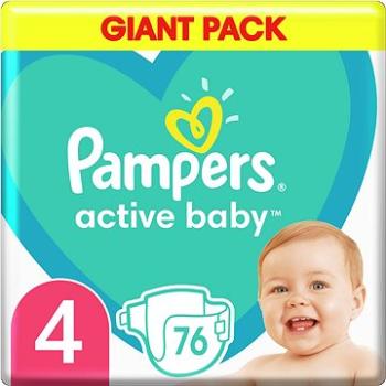 PAMPERS Active Baby veľkosť 4 (76 ks) 9 – 14 kg (8001090949615)