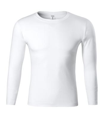 MALFINI Tričko s dlhým rukávom Progress LS - Biela | L