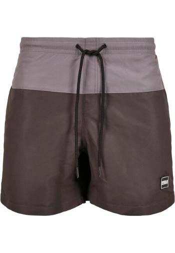 Urban Classics Block Swim Shorts blackbird/asphalt - XS