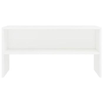 TV stolík biely 80 × 40 × 40 cm drevotrieska (800054)