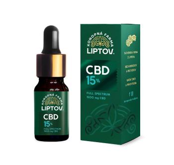 KonopnA farma Liptov CBD OLEJ 15% 10ml