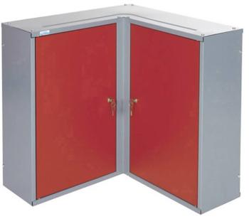 Küpper 70372 Rohová skrinka 2 dvere červená (š x v x h) 60 x 60 x 19 cm