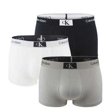 Calvin Klein - boxerky 3PACK 1996 modern black, white, gray combo z mikrovlákna -XL (101-106 cm)