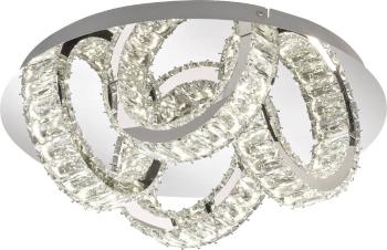 WOFI Anesa 9293.04.01.8100 LED stropné svietidlo chróm 26 W teplá biela s aplikáciou z kryštálov