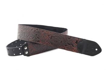 RightOnStraps Leathercraft Blackguard Gitarový pás Čierna