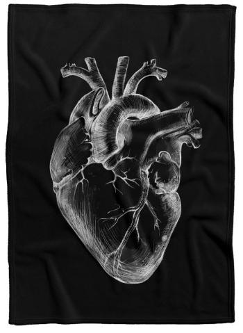 Deka Scary heart (Podšitie baránkom: NE)