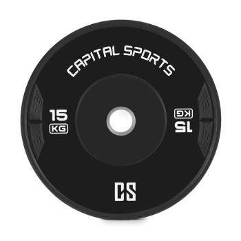 Capital Sports Elongate 15 Bumper Plate, kotúč, závažie, guma, 2 x 15 kg