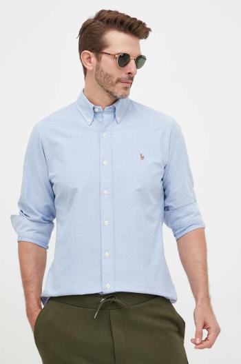 Bavlnená košeľa Polo Ralph Lauren pánska, regular, s golierom button-down