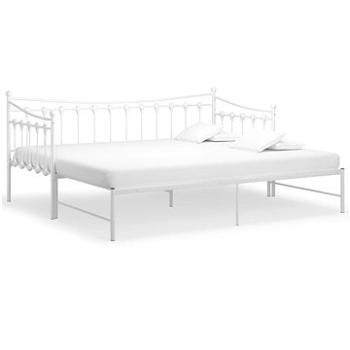 Shumee - Rám vysúvací, postele/pohovky, biely kovový, 90 × 200 cm, 324759