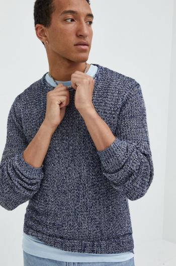 Bavlnený sveter Produkt by Jack & Jones pánsky, tmavomodrá farba,