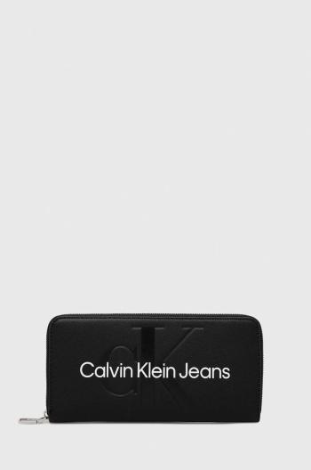 Peňaženka Calvin Klein Jeans dámsky, čierna farba