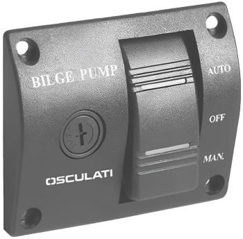 Osculati Universal Switch Panel for Bilge Pumps 12 / 24 V Lodný vypínač, prepínač