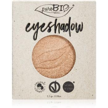puroBIO Cosmetics Compact Eyeshadows očné tiene náhradná náplň odtieň 01 Champagne 2,5 g
