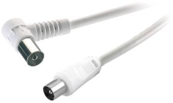 SpeaKa Professional anténny prepojovací kábel [1x anténna zástrčka 75 Ω - 1x anténna zásuvka 75 Ω] 1.50 m 75 dB 90 ° Zat