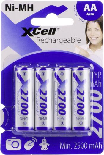 XCell X2700AA B4 tužkový akumulátor typu AA  Ni-MH 2700 mAh 1.2 V 4 ks