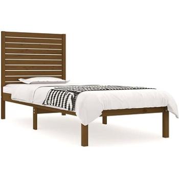 Rám postele medovo hnedý masívne drevo 90 × 190 cm Single, 3104576