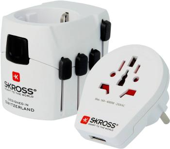 Skross 1302535 cestovný adaptér  PRO World & USB