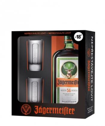 Jägermeister + 2 poháre 0,7l (35%)