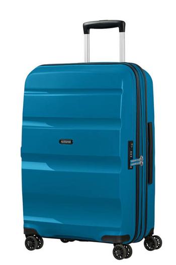 American Tourister Skořepinový cestovní kufr Bon Air DLX M EXP 66/73 l - modrá