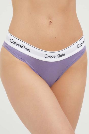 Nohavičky Calvin Klein Underwear fialová farba