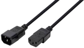 LogiLink napájací prepojovací kábel [1x zásuvka C14 - 1x IEC C13 zásuvka 10 A] 1.80 m čierna