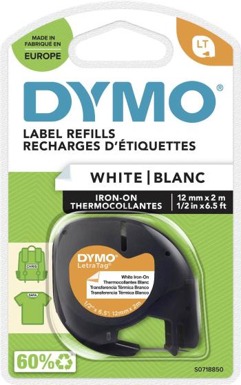 DYMO LT páska do štítkovača   Farba pásky: biela Farba písma: čierna 12 mm 2 m