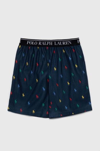 Detské pyžamové šortky Polo Ralph Lauren tmavomodrá farba, vzorovaná