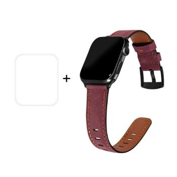 ENKAY Remienok + Ochranná fólia Apple Watch6 / SE / 5 / 4 40mm fialový