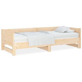 Výsuvná posteľ masívna borovica 2× (80 × 200) cm, 820257