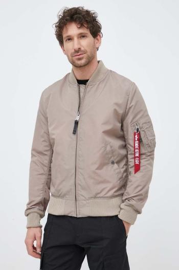 Bunda Alpha Industries pánsky, béžová farba, prechodná