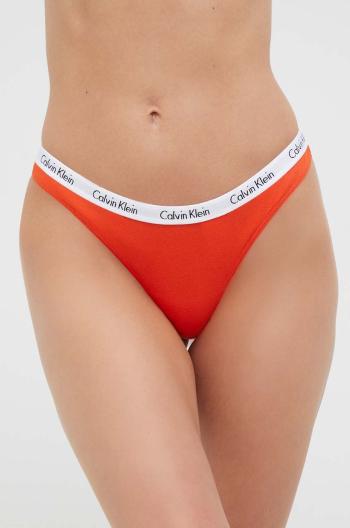 Tangá Calvin Klein Underwear 5-pak oranžová farba,000QD3585E