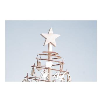 Drevená hviezda na dekoratívny vianočný stromček Spira Small