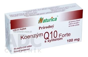 Naturica Prírodný KOENZÝM Q10 Forte 100 mg tbl (cmúľavé tablety) 1x30 ks