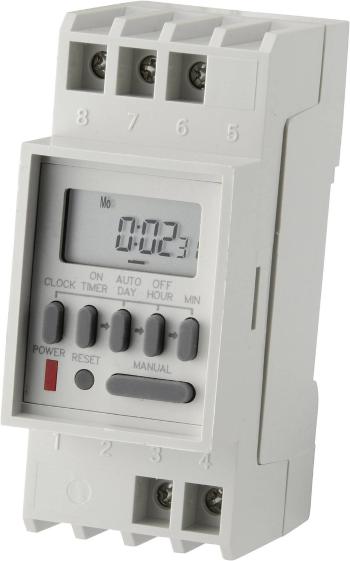 C-Control TM-848-2 časovač na DIN lištu digitálny 230 V/AC 16 A/250 V
