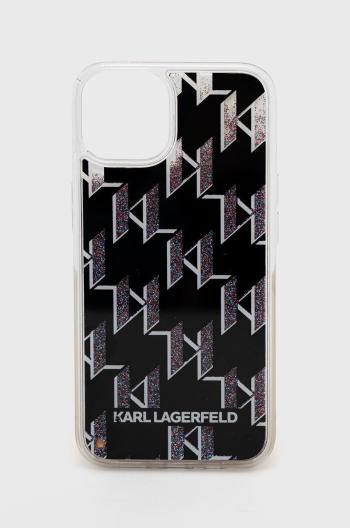 Puzdro na mobil Karl Lagerfeld Iphone 14 6,1" čierna farba