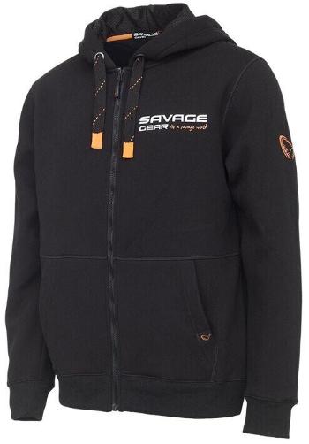 Savage Gear Mikina Urban Zip Hoodie Black Ink L