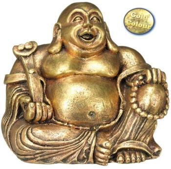 Nobby Buddha zlatý 13,5x11x12 cm