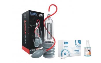 Akčný balíček: Hydro pumpa na penis HydroMax Xtreme X40 + Crilex + Delay Spray