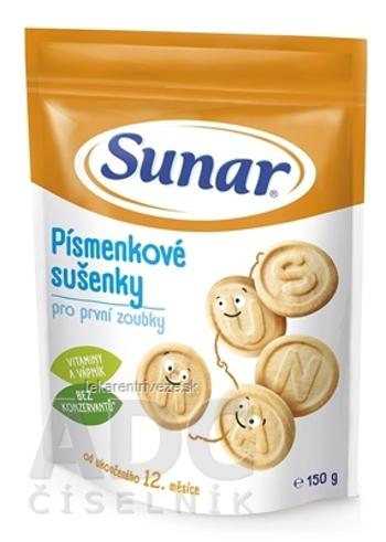 Sunar Písmenkové sušienky pre prvé zúbky (od ukonč. 12. mesiaca) 1x150 g