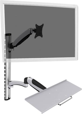 Digitus DA-90354 1-násobný držiak na stenu pre monitor 38,1 cm (15") - 68,6 cm (27") výškovo nastaviteľný, odkladacie mi