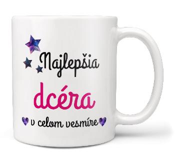 Hrnček Najlepšia dcéra vo vesmíre (Náplň hrnčeka: Žiadna)