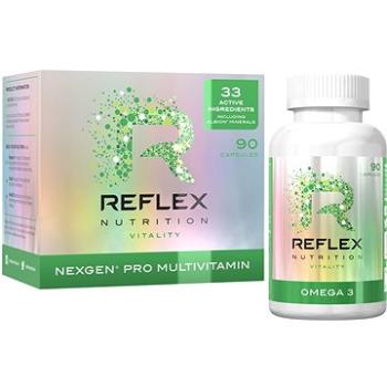 Reflex Nexgen PRO multivitamín, 90 kapsúl + Omega 3, 90 kapsúl