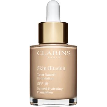 Clarins Skin Illusion Natural Hydrating Foundation rozjasňujúci hydratačný make-up SPF 15 odtieň 105 Nude 30 ml