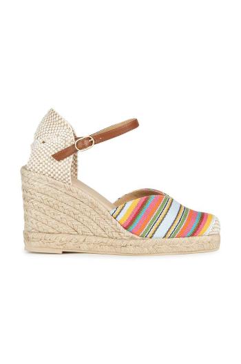 Espadrilky Geox D GELSA béžová farba, na kline, D35TPA 01143 C0G5F