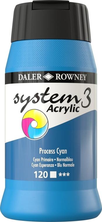 Daler Rowney System3 Akrylová farba Process Cyan 500 ml 1 ks