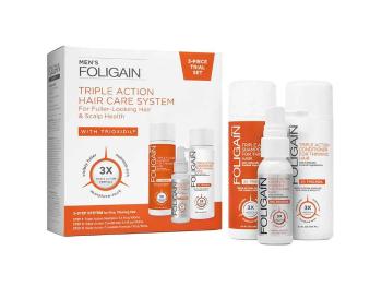 Foligain Triple Action cestovní sada proti vypadávaniu vlasov pre mužov 100ml + 100 ml + 30 ml - na rast vlasov