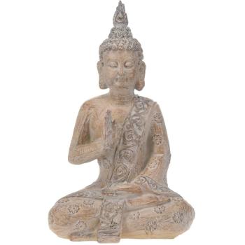 Záhradná dekorácia Sediaci Budha, 25,5 x 40 x 16 cm polyresin