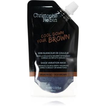 Christophe Robin Shade Variation Mask farbiaca maska na vlasy Ash Brown 75 ml